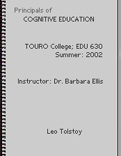 Principles of Cognitive Education